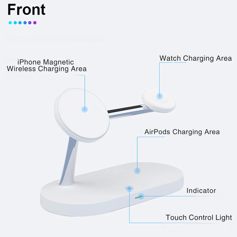 3 in 1 Wireless Magnetic Charging Station