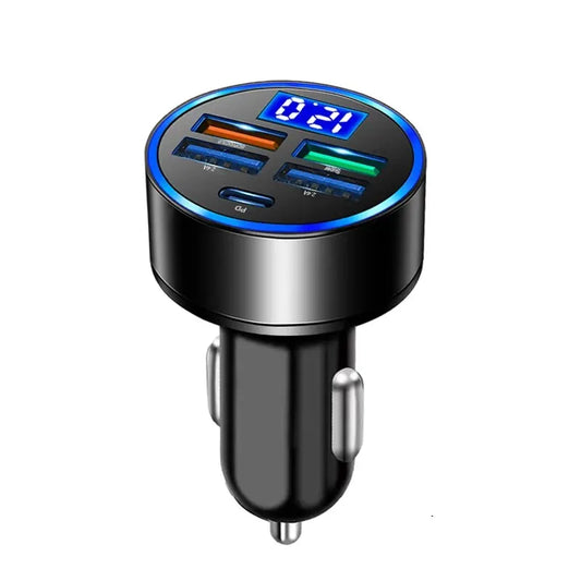 66W Dual USB-C Car Charger - Fast Charging for iPhone 13 Pro & Samsung