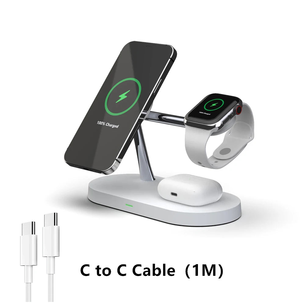 3 in 1 Wireless Magnetic Charging Station