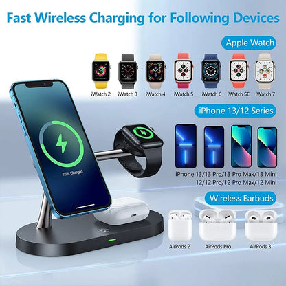 3 in 1 Wireless Magnetic Charging Station