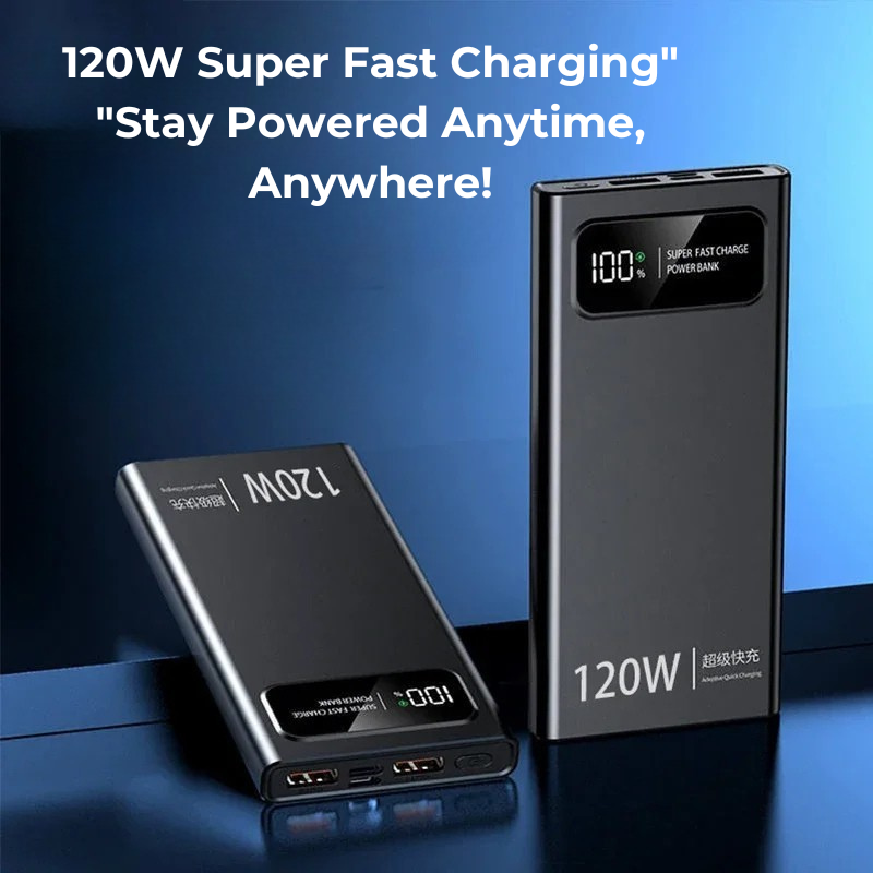 120W Portable Power Bank with Digital Display